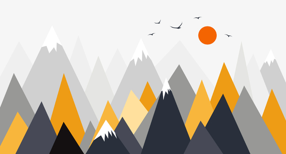 Фотообои T-328 Солнце над горами 4 500х270