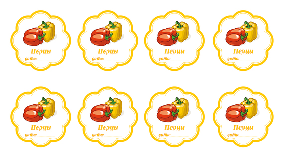 НАКЛЕЙКИ ДЕКОРАТИВНЫЕ ВИНИЛОВЫЕ Divino Sticky/27*15Перцы 27х15 см