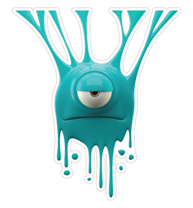 НАКЛЕЙКИ ДЕКОРАТИВНЫЕ ВИНИЛОВЫЕ Divino Sticky/25*27 Клякса  2 25*27 см