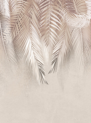 Фотообои T-391 Бежевые листья 3 200х270