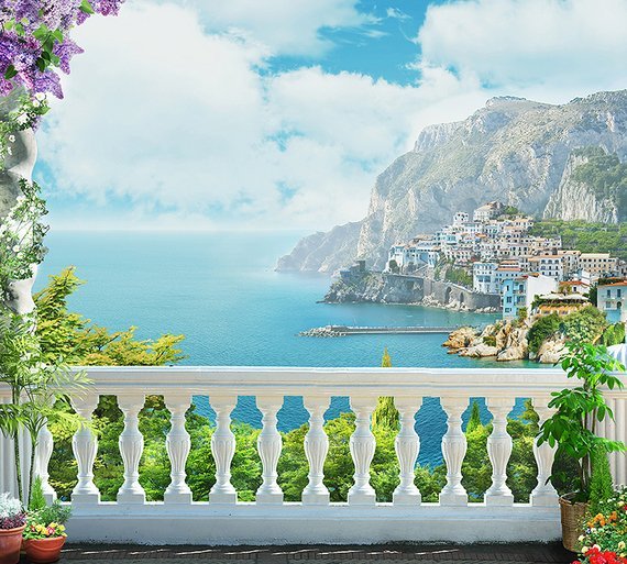 Фотообои Балкон 300х270 см из коллекции Divino Decor