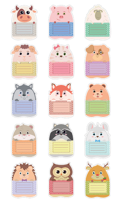 НАКЛЕЙКИ ДЕКОРАТИВНЫЕ ВИНИЛОВЫЕ Divino Sticky/30*50Звери 30х50 см