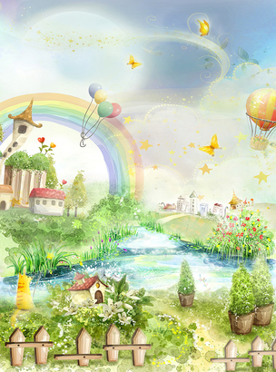 Фотообои/T коллекцияСказочная деревушка 200х270