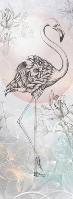 Фотообои F-227 Фламинго 100х270 