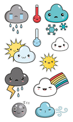 НАКЛЕЙКИ ДЕКОРАТИВНЫЕ ВИНИЛОВЫЕ Divino Sticky/30*50Погода 30х50 см