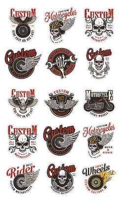 НАКЛЕЙКИ ДЕКОРАТИВНЫЕ ВИНИЛОВЫЕ Divino Sticky/30*50Мотоциклы ретро 30х50 см