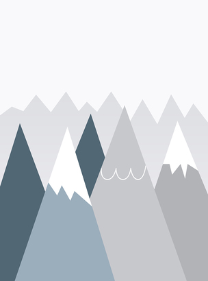 Фотообои T-348 Горы графика 2 200х270