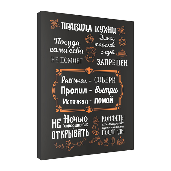 Постер Правила Кухни 2 30х40