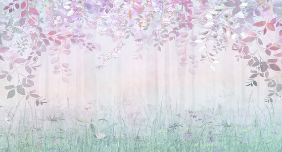 Фотообои T-321 Лес в радужной дымке 4 500х270