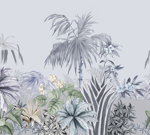 Фотообои F-321 Акварельные тропики 300х270