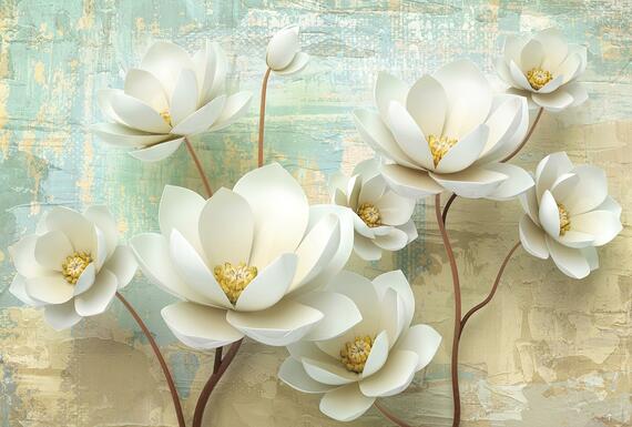 Фотообои Z-333 Крупные цветки магнолии 400х270