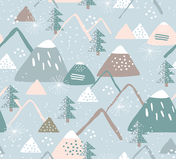 Фотообои/T коллекцияСнежные горы 300*270