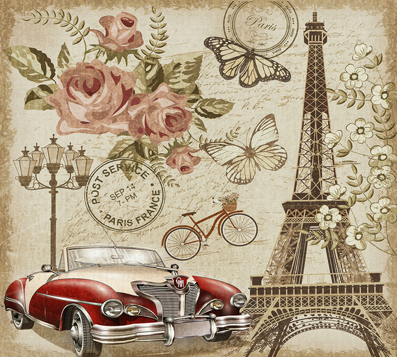 Фотообои Открытка из Парижа 300х270 из коллекции Divino Decor