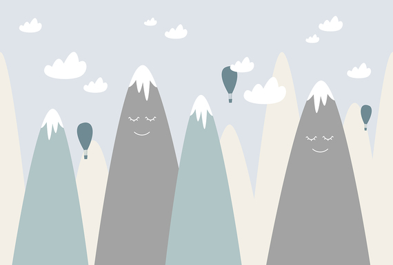 Фотообои/T коллекцияВысокие горы (повторяющиеся) 400х270