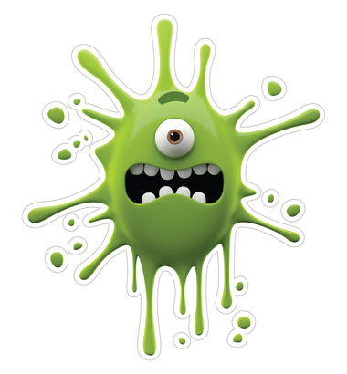 НАКЛЕЙКИ ДЕКОРАТИВНЫЕ ВИНИЛОВЫЕ Divino Sticky/25*27 Зеленая клякса 25*27 см