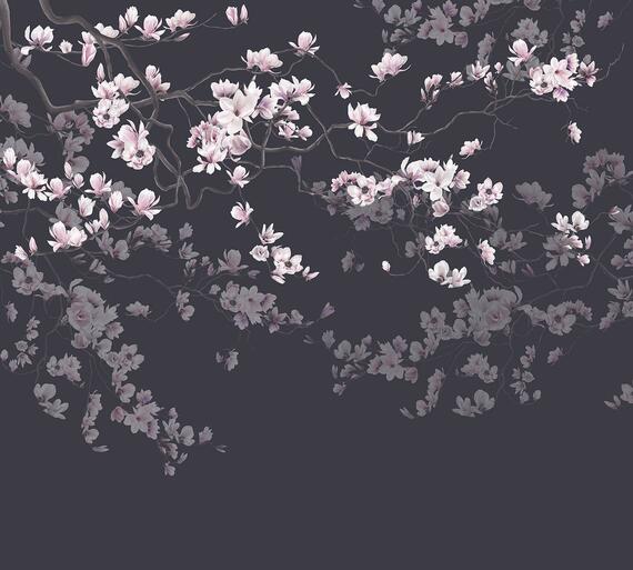 Фотообои F-282 Акварельная магнолия 300х270