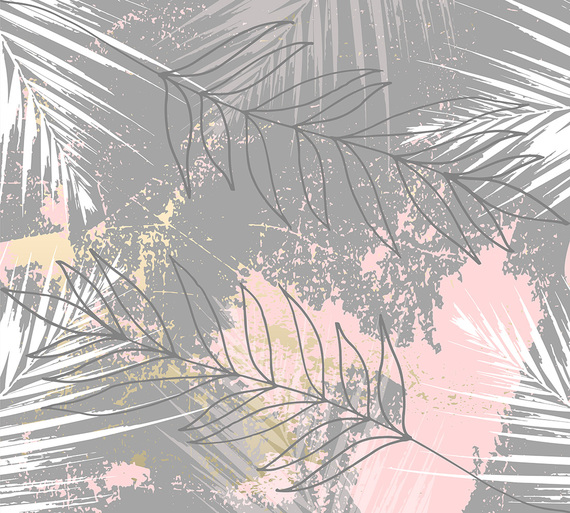 Фотообои Z-361 Тропический принт 300х270