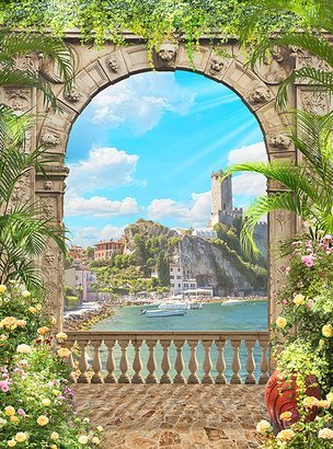 Фотообои Вид на гавань 200х270 см из коллекции Divino Decor