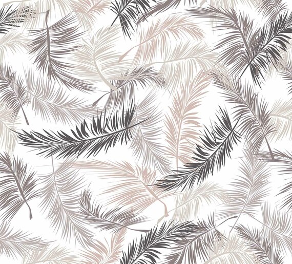 Фотообои F-096 Коричневые перья принт (повторяющиеся) 300х270