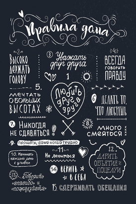 МАГНИТ Divino Style Правила дома 3 20*30