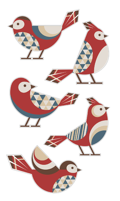 НАКЛЕЙКИ ДЕКОРАТИВНЫЕ ВИНИЛОВЫЕ Divino Sticky/30*50Птицы 30х50 см