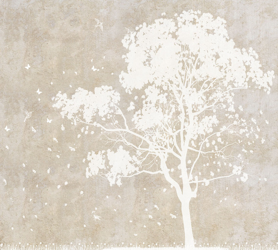 Фотообои F-337 Белое дерево 300х270