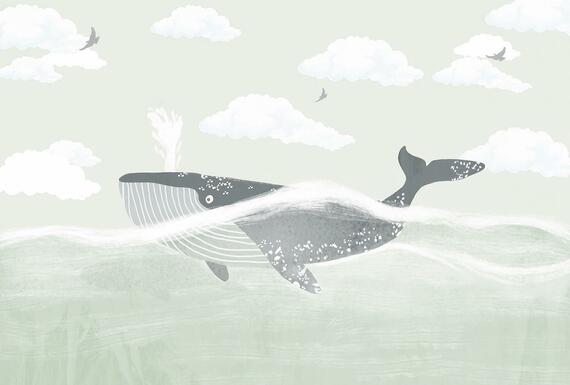 Фотообои F-446 Путешествие кита 400х270