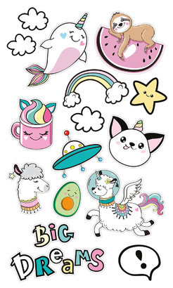 НАКЛЕЙКИ ДЕКОРАТИВНЫЕ ВИНИЛОВЫЕ Divino Sticky/30*50Большие мечты 30х50 см