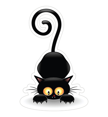 НАКЛЕЙКИ ДЕКОРАТИВНЫЕ ВИНИЛОВЫЕ Divino Sticky/27*25 Хитрый котик  2 27х25 см