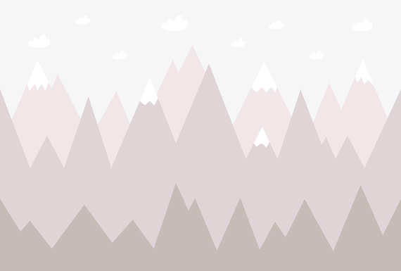 Фотообои T-352 Розовые горы 3 (повторяющиеся) 400х270