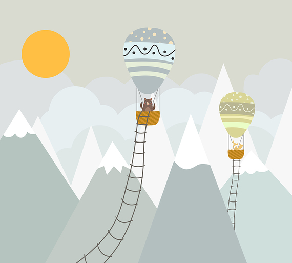 Фотообои T-042 В облаках 300х270