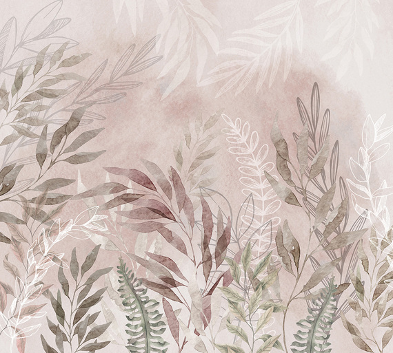 Фотообои Z-033 Нежные листья 300х270