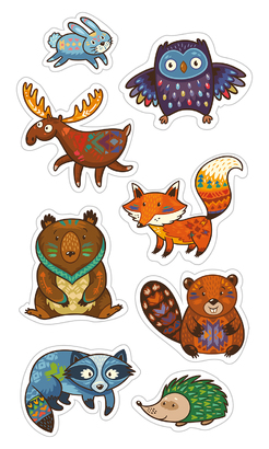 НАКЛЕЙКИ ДЕКОРАТИВНЫЕ ВИНИЛОВЫЕ Divino Sticky/30*50Лесные обитатели 30х50 см