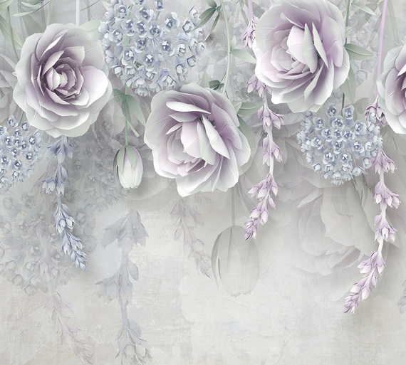 Фотообои Z-321 Бумажные розы 300х270