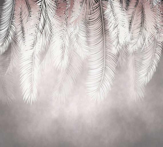 Фотообои F-169 Тропические листья в тумане 300х270