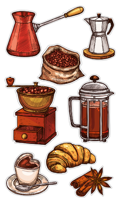 НАКЛЕЙКИ ДЕКОРАТИВНЫЕ ВИНИЛОВЫЕ Divino Sticky/30*50Кофе 30х50 см