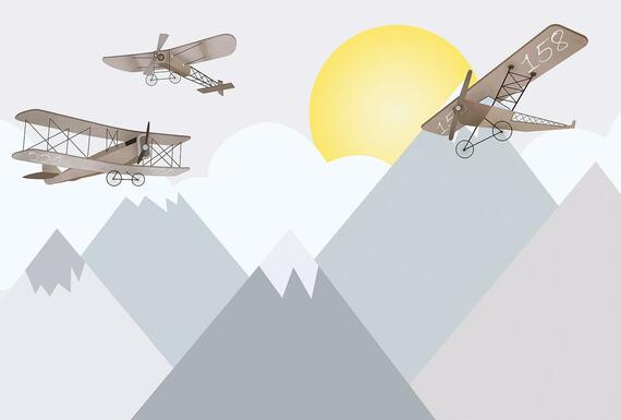 Фотообои Z-101 Рассвет над горами 400х270