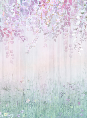 Фотообои T-319 Лес в радужной дымке 2 200х270