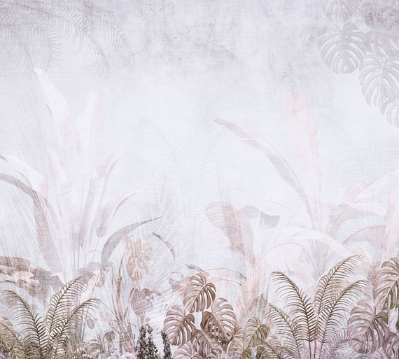 Фотообои F-201 Тропические деревья в дымке 300х270