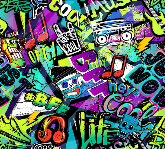 Фотообои Z-366 Граффити принт 300х270