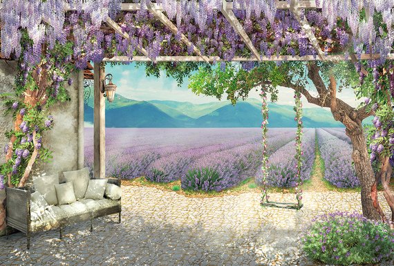 ФОТООБОИ Качели 400х270 DIVINO DECOR