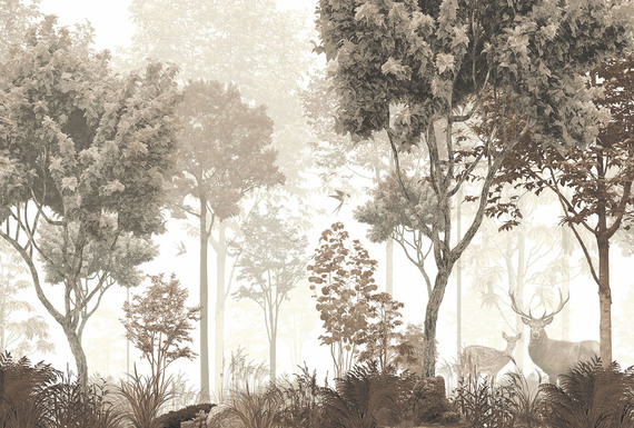 Фотообои Z-022 Бежевый лес 400х270