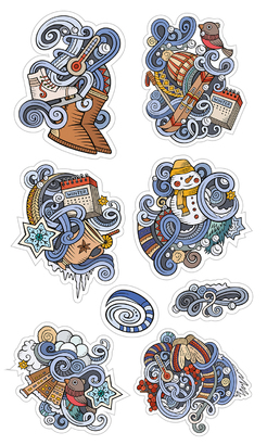 НАКЛЕЙКИ ДЕКОРАТИВНЫЕ ВИНИЛОВЫЕ Divino Sticky/30*50Зимние узоры 30х50 см