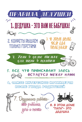 МАГНИТ Divino Style Правила дедушки 20*30