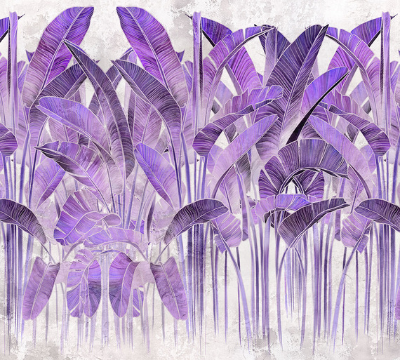 Фотообои Z-307 Фиолетовые листья 300х270