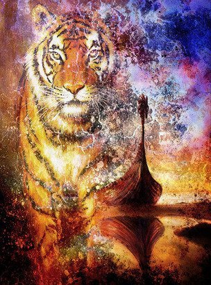 Фотообои Е-072 Тигр 200х270