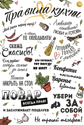 МАГНИТ Divino Style Правила кухни 1 20*30