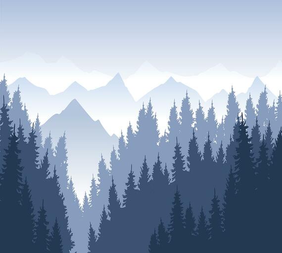 Фотообои Z-124 Утро в горах 300х270