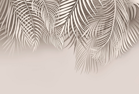 Фотообои F-190 Листья беж 400х270