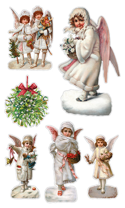 НАКЛЕЙКИ ДЕКОРАТИВНЫЕ ВИНИЛОВЫЕ Divino Sticky/30*50Ангелочки 30х50 см